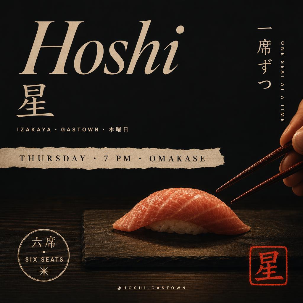 Hoshi Izakaya · omakase nigiri